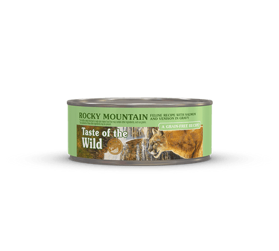 Taste of the Wild Rocky Mountain Feline Recipe with Salmon and Roasted Venison in Gravy, Wet Cat Food