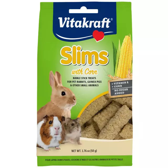 Vitakraft Slims With Corn 1.76-oz, Small Animal Treat