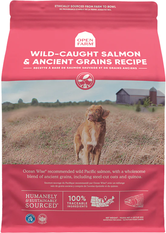 Open Farm Ancient Grains Wild Caught Salmon, Dry Dog Food