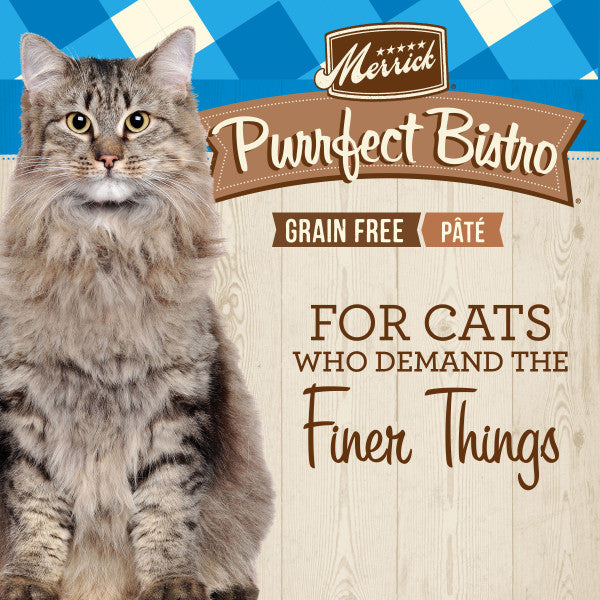 Merrick Purrfect Bistro Grain Free Wet Cat Food Surfin' and Turfin' Recipe Pate