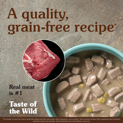 Taste of the Wild Southwest Canyon Canine Recipe With Beef in Gravy, Wet Dog Food, 13.2-oz Case of 12