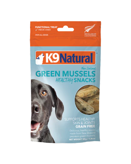 K9 Natural Green Mussels Healthy Snacks 1.76-oz, Dog Treats