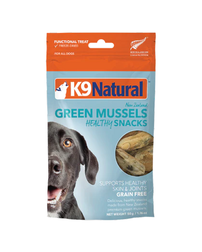 K9 Natural Green Mussels Healthy Snacks 1.76-oz, Dog Treats