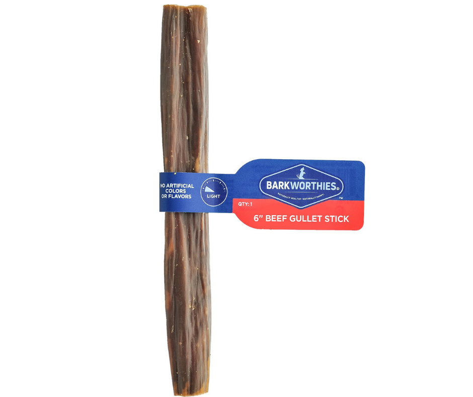 Barkworthies Gullet Stick 6-Inch, Single, Dog Chew