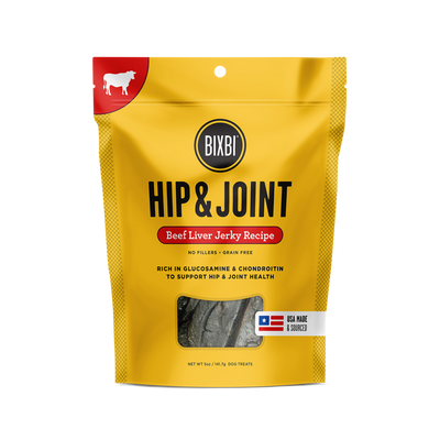 Bixbi Hip And Joint Jerky Treats, Beef Liver Recipe, 5-oz Bag