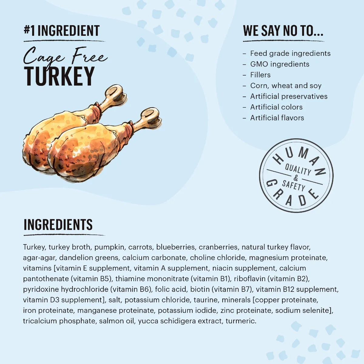 The Honest Kitchen Minced Turkey in Bone Broth Gravy, 5.5-oz Case of 12