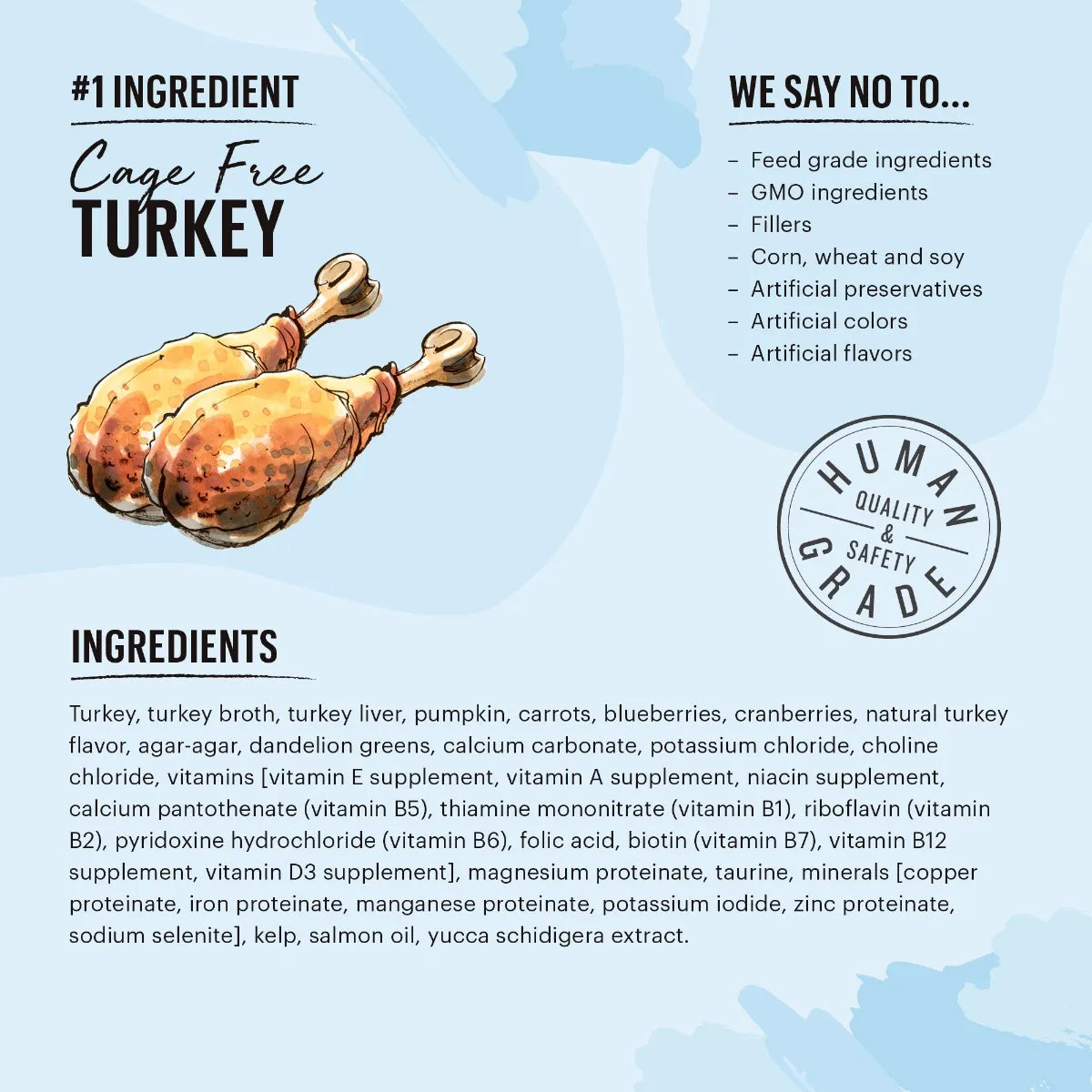 The Honest Kitchen Cate' - Grain Free Turkey Pate, Wet Cat Food, 5.5-oz Case of 12