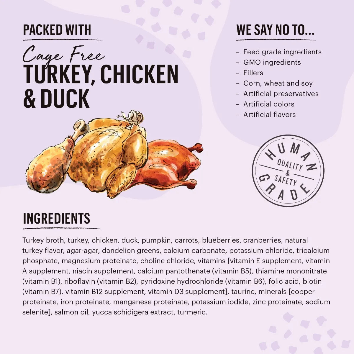 The Honest Kitchen Minced Turkey, Chicken, and Duck in Bone Broth Gravy, 5.5-oz Case of 12