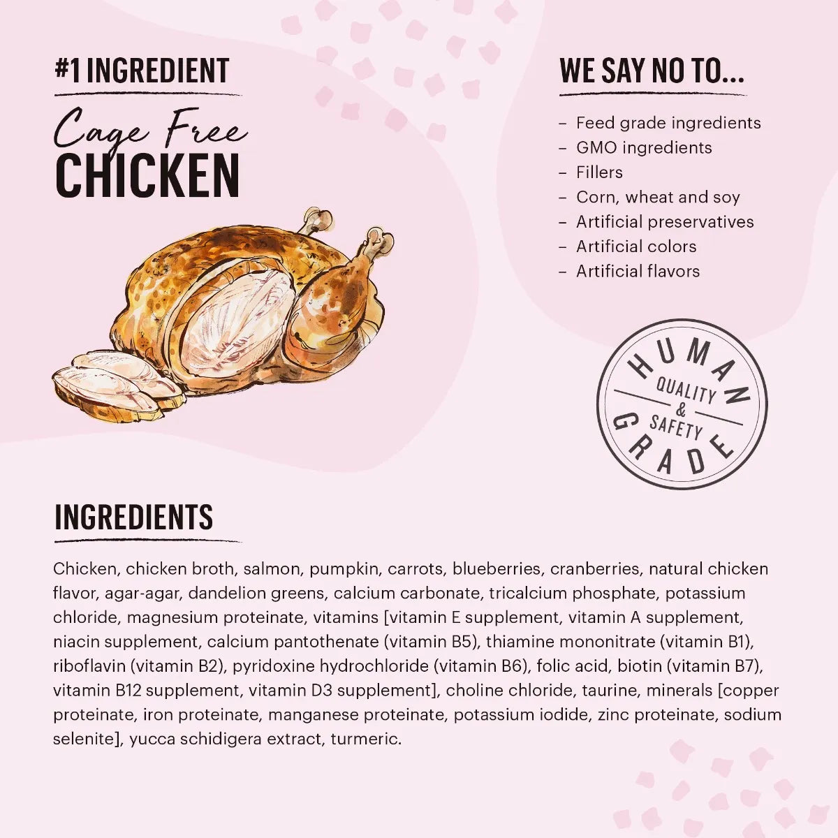 The Honest Kitchen Minced Chicken and Salmon in Bone Broth Gravy, 5.5-oz Case of 12