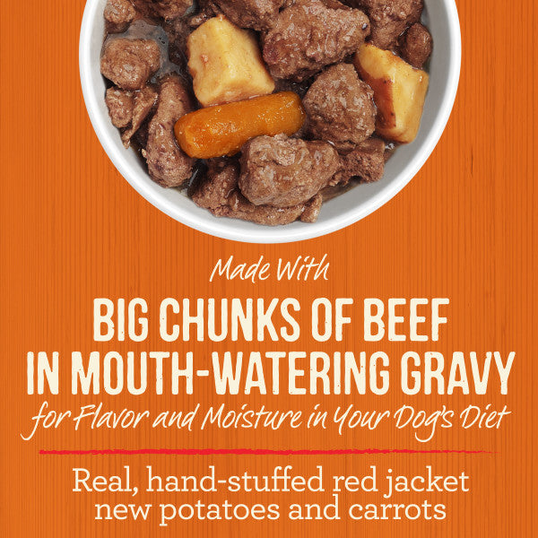 Merrick Chunky Pappy Pot Roast Dinner Wet Dog Food 12.7 oz case