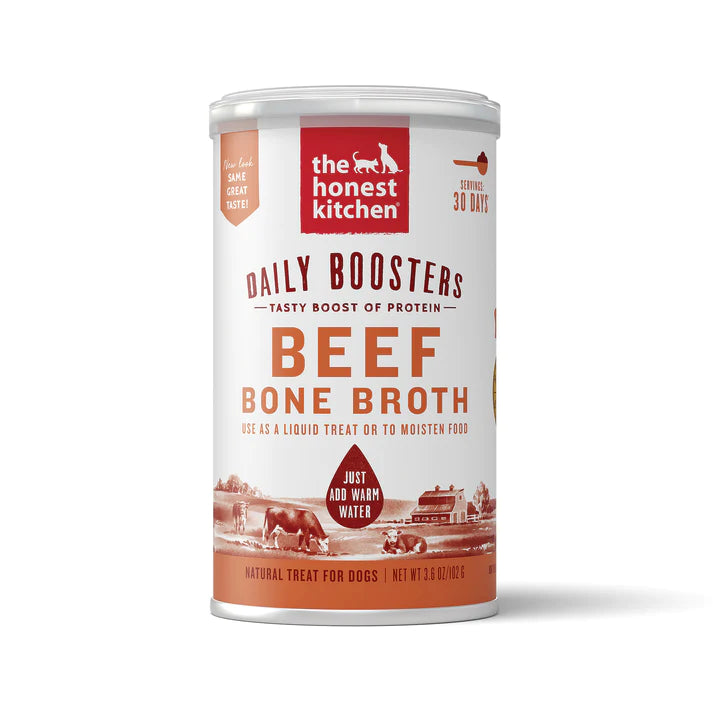 The Honest Kitchen Instant Beef Bone Broth 3.6oz, Dog Meal Topper