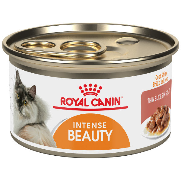 Royal Canin® Feline Care Nutrition™ Intense Beauty Thin Slices In Gravy Canned Cat Food, 3-oz Case of 24
