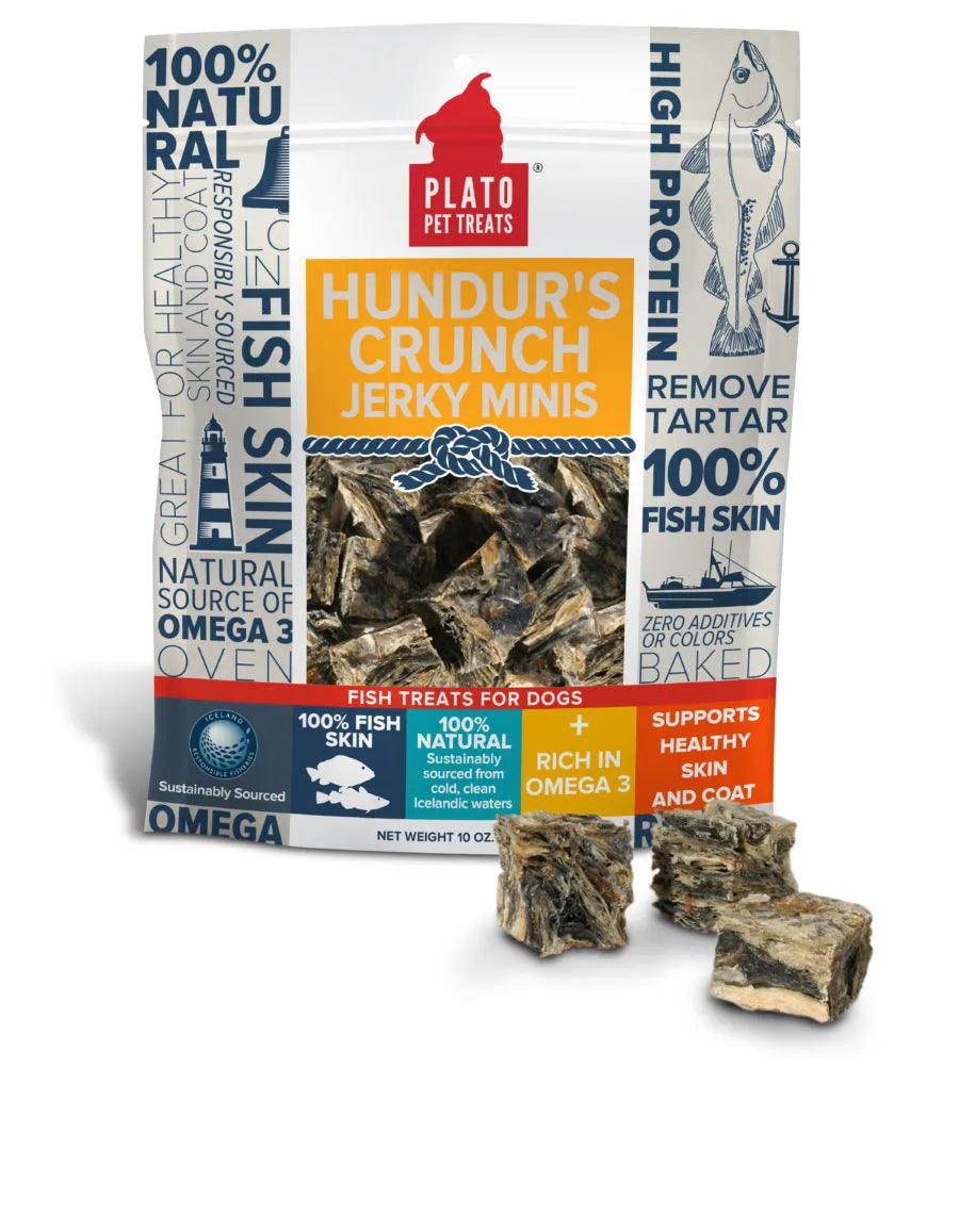 Plato Hundur's Crunch Jerky Minis Fish Dog Treats