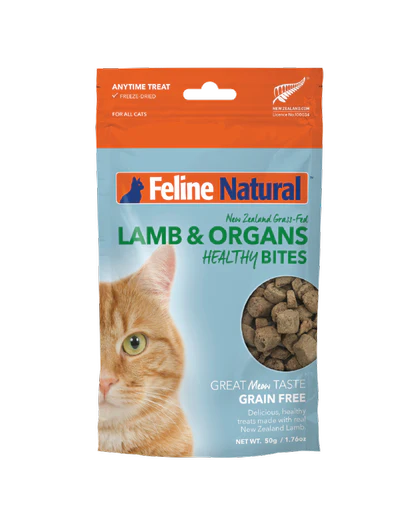 Feline Natural Lamb Healthy Bites 1.76-oz, Cat Treat