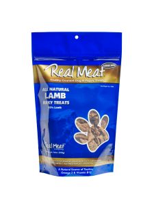 The Real Meat Company Lamb Jerky Bits Dog Treats, 12-oz Bag