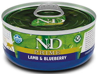 Farmina N D Prime Cat Lamb Blueberry Recipe Wet Cat Food 2.5oz