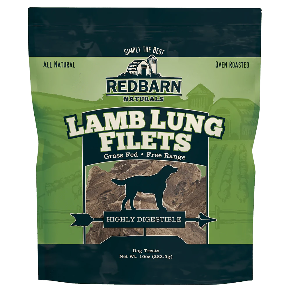 Redbarn Lamb Lung Filets Dog Treat, 10-oz Bag