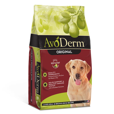 AvoDerm Natural Original Lamb Meal & Brown Rice, Dry Dog Food