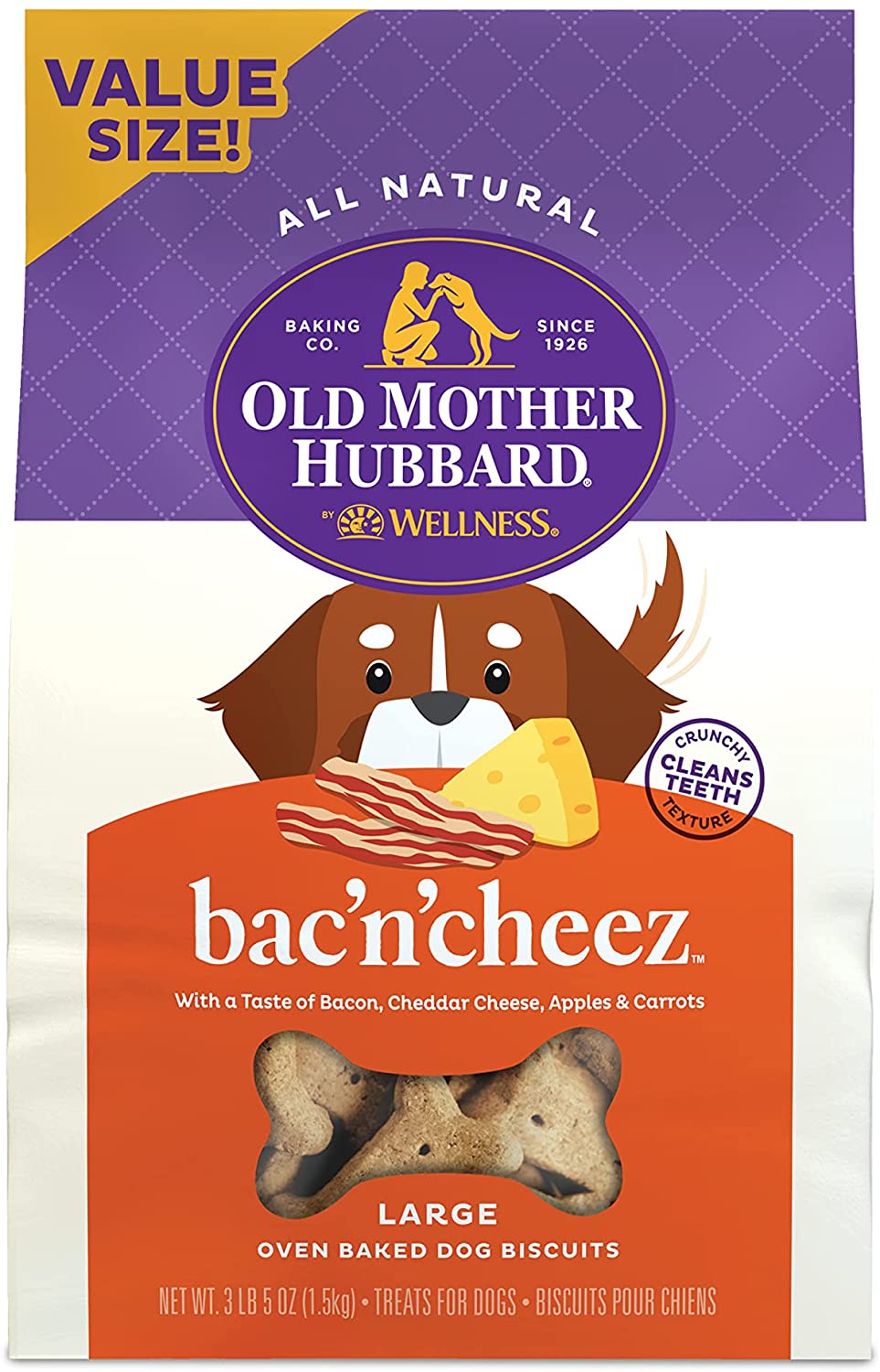 Old Mother Hubbard Bac’N’Cheez Oven Baked Biscuits, Dog Treat
