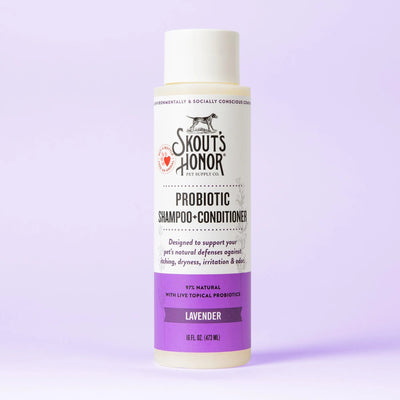 Skout's Honor Probiotic Lavender Shampoo & Conditioner 16-oz For Dogs & Cats