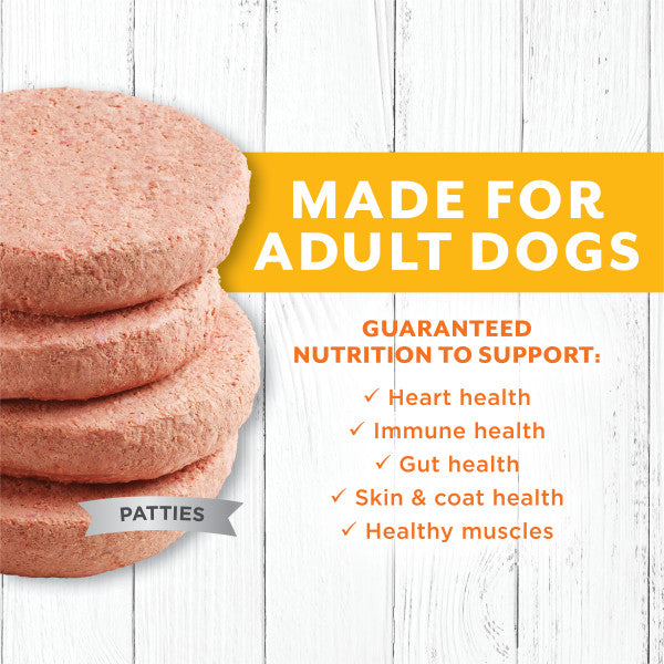 Instinct Raw Longevity Adult Frozen Chicken Patties Dog Food, 6-lb Bag