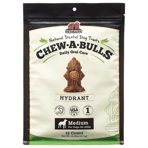 Redbarn Chew-A-Bulls® Hydrant , Dental Chew