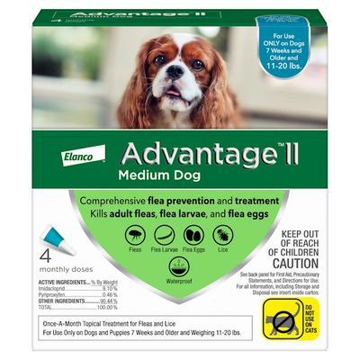 Advantage II - Elanco Flea Treatment for Dogs 11 lbs to 20 lbs