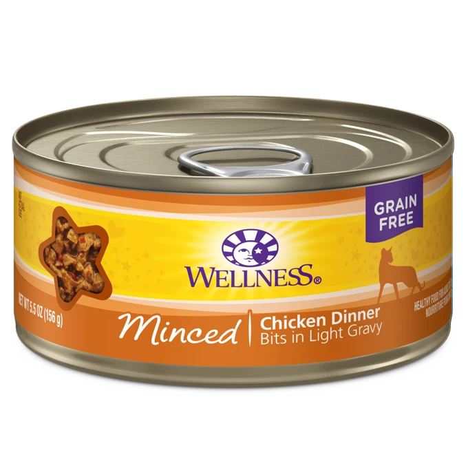 Wellness Minced Chicken Dinner Cat Food 