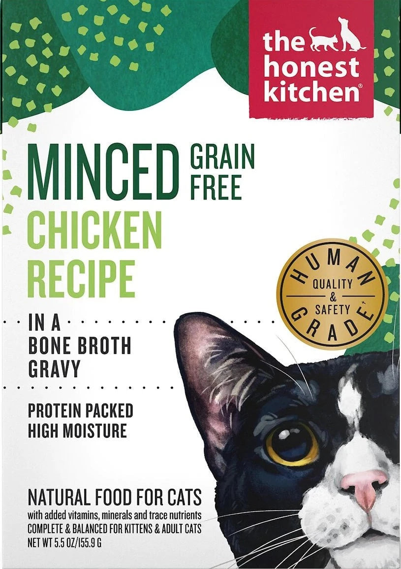 The Honest Kitchen Minced Chicken In Bone Broth Gravy 5.5-oz, Wet Cat Food