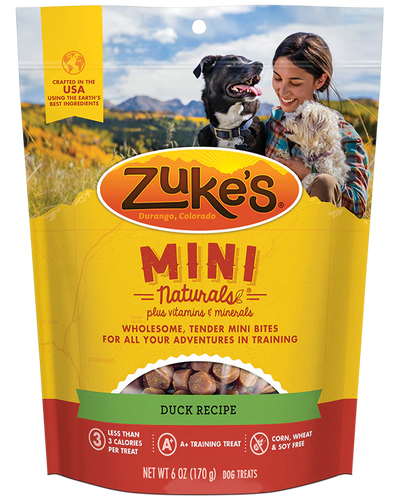 Zuke's Mini Naturals Duck Recipe Dog Treats