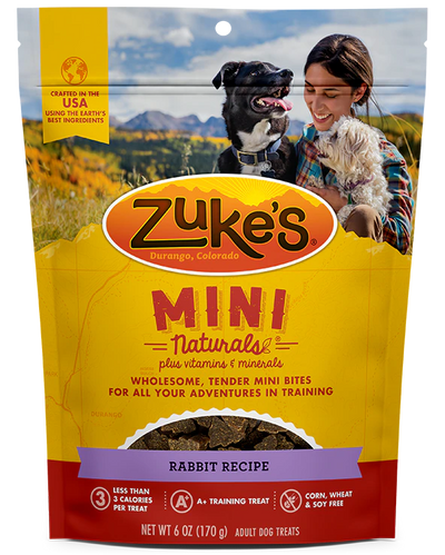 Zuke's Mini Naturals Rabbit Recipe 16-oz,  Dog Treats