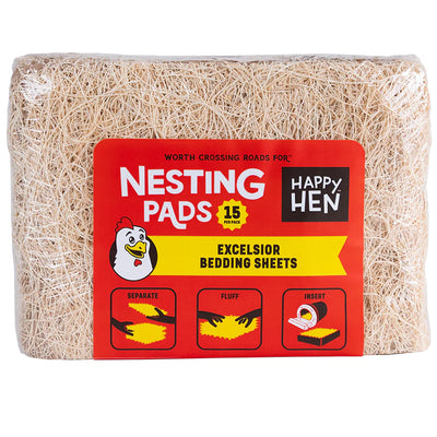 Happy Hen Treats Nesting Pads, For Poultry, 15-Pack