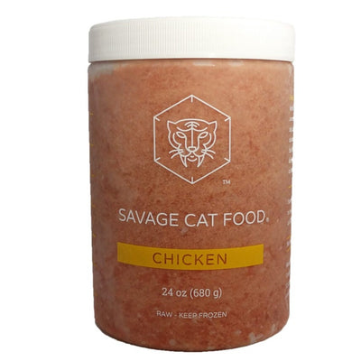 Savage Cat Chicken Tub, Frozen Raw Cat Food