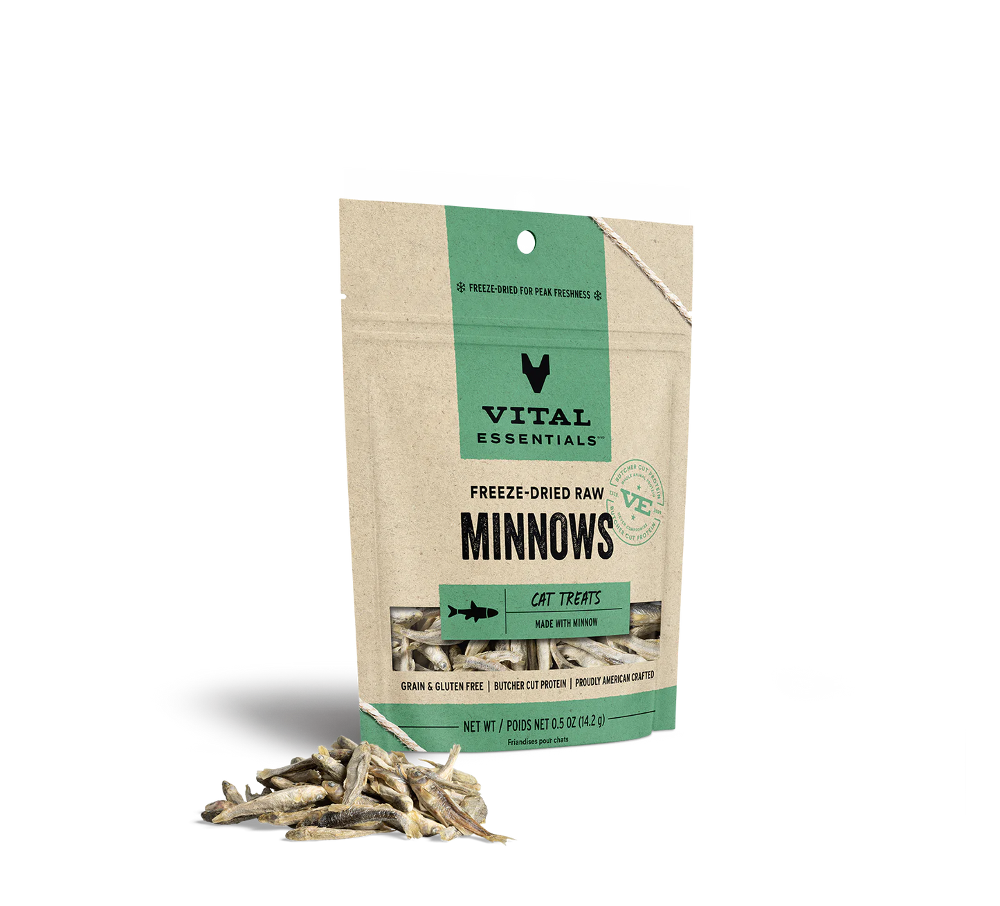 Vital Essentials Freeze Dried Minnows 0.5 oz Cat Treat Anaheim