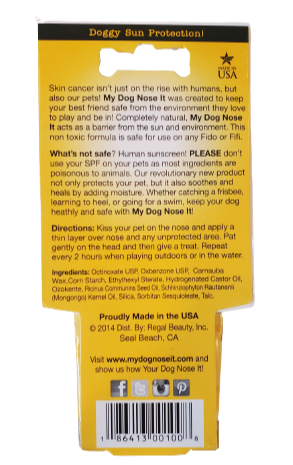 My Dog Nose It! 0.5-oz Nose Sunscreen For Dogs