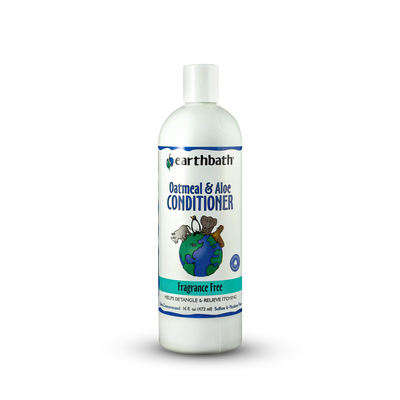 Earthbath Oatmeal And Aloe Conditioner - Fragrance Free, For Dogs And Cats, 16-oz