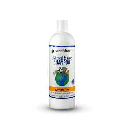 Earhtbath Oatmeal And Aloe Fragrance Free Shampoo, 16-oz