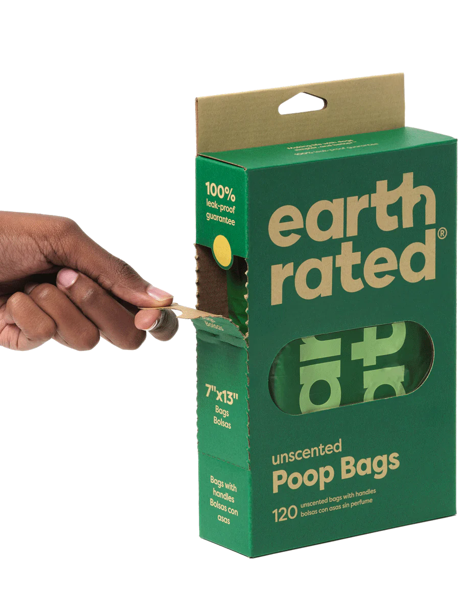Earth Rated Dog Poop Bags With Handles, 120-Count