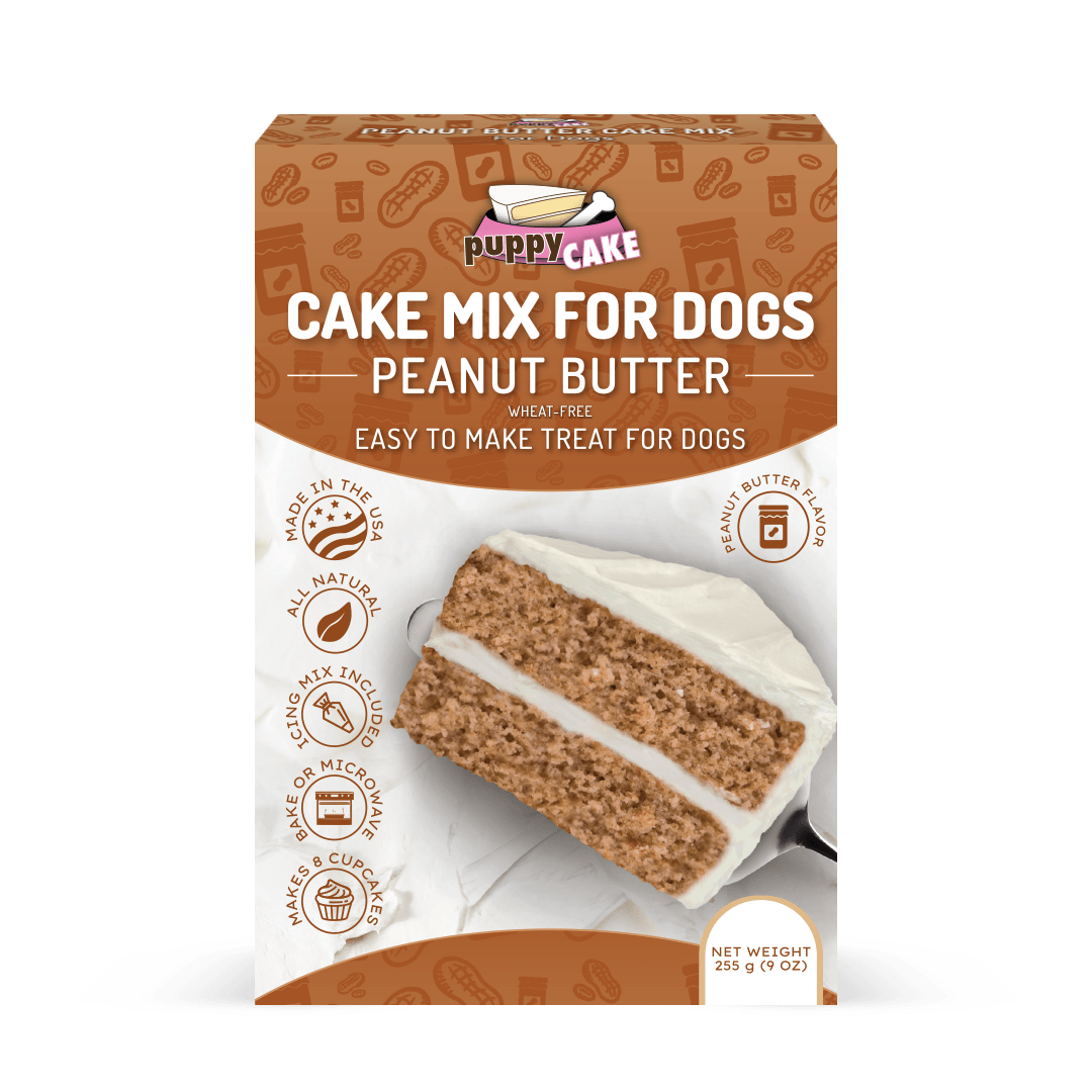 Puppy Cake Peanut Butter Cake Mix 9-Oz, Dog Treat