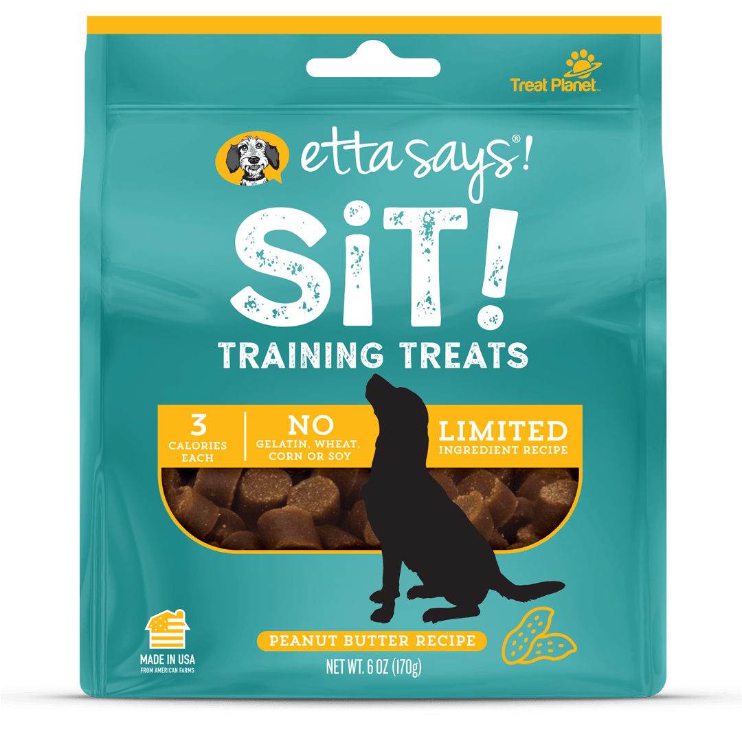 Etta Says! Sit! Training Treat, Peanut Butter Recipe, 6-oz Bag
