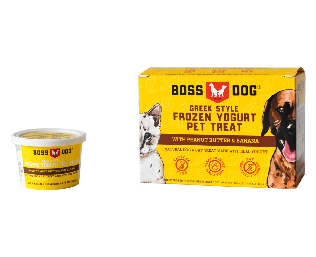 Boss Dog Frozen Yogurt, Peanut Butter And Banana Recipe