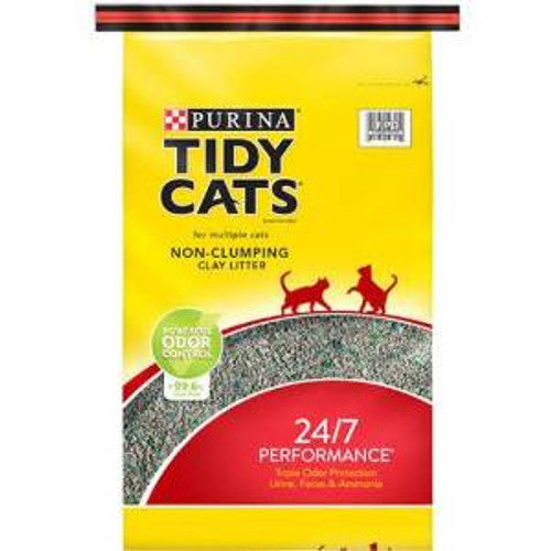 Tidy Cats 24/7 Performance Non-Clumping Cat Litter, 40-lb Bag