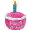 Foufit Pink Birthday Cake Plush, Dog Toy