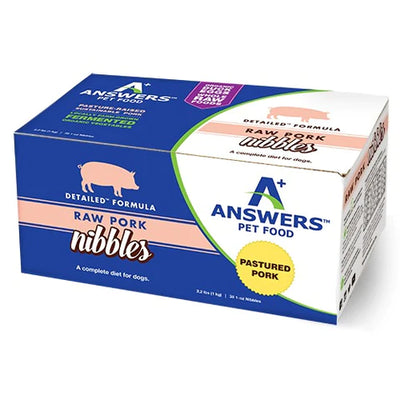 Answers Detailed Formula Pork Nibbles 2.2-lb, Frozen Raw Dog Food