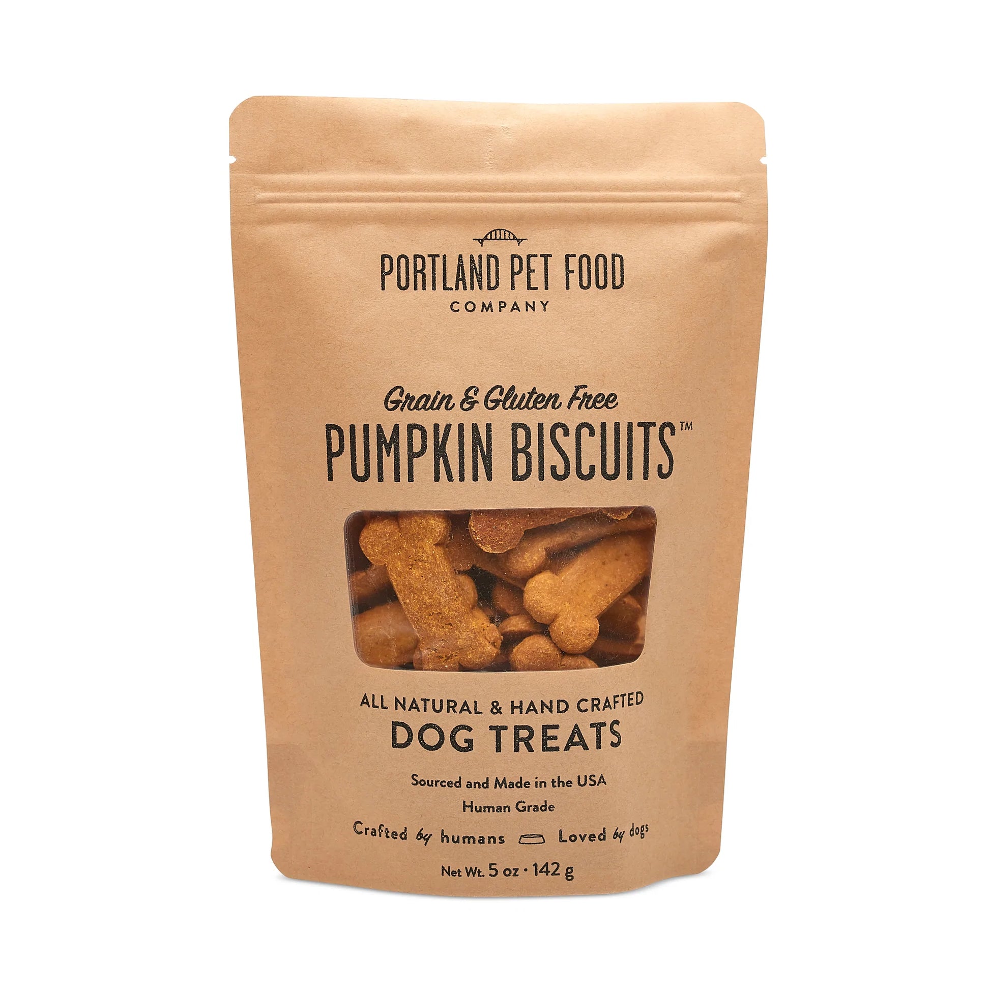 Portland Pet Food Company Grain Free Pumpkin Biscuit 5 oz Dog Treat Anaheim Feed Pet Supply