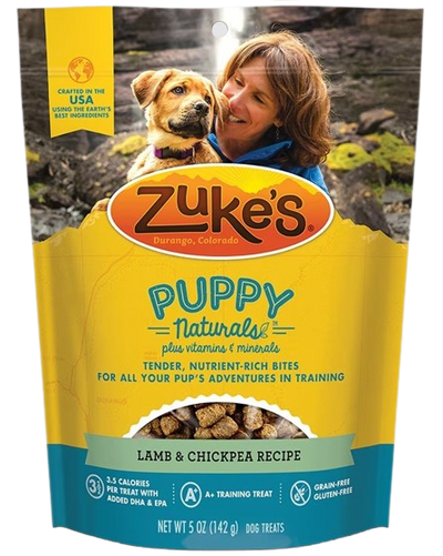 Zuke's Puppy Naturals Lamb & Chickpea Recipe 5-oz, Dog Treat