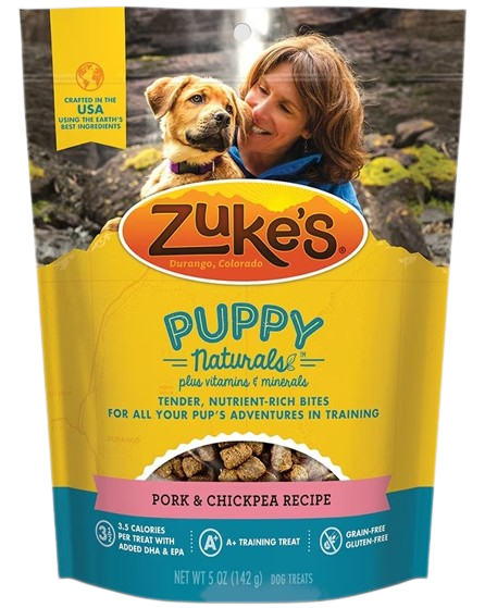 Zuke's Puppy Naturals Pork & Chickpea Recipe 5-oz, Dog Treat