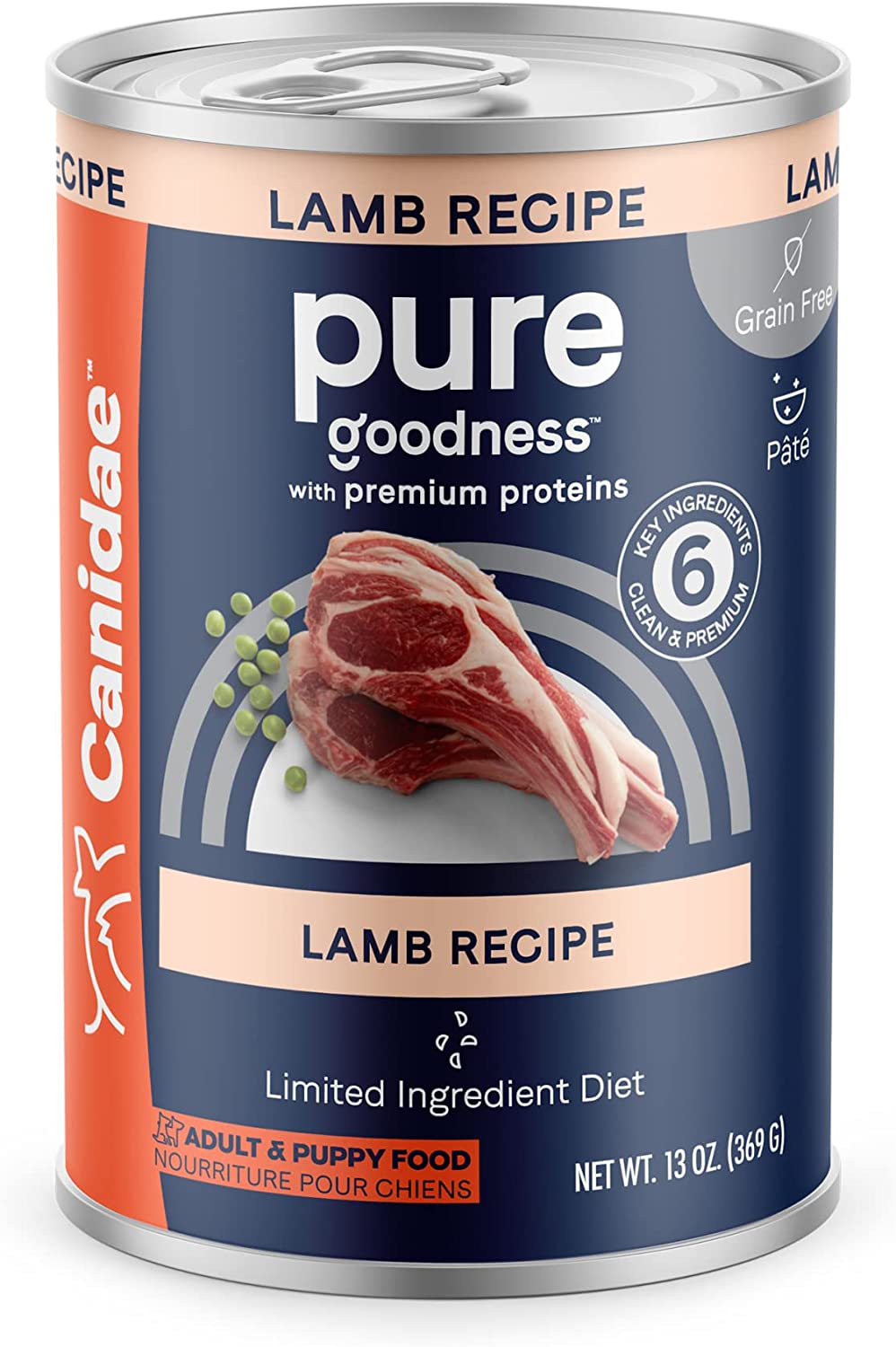 Canidae Pure Lamb Recipe 13-oz, Wet Dog Food, Case Of 12