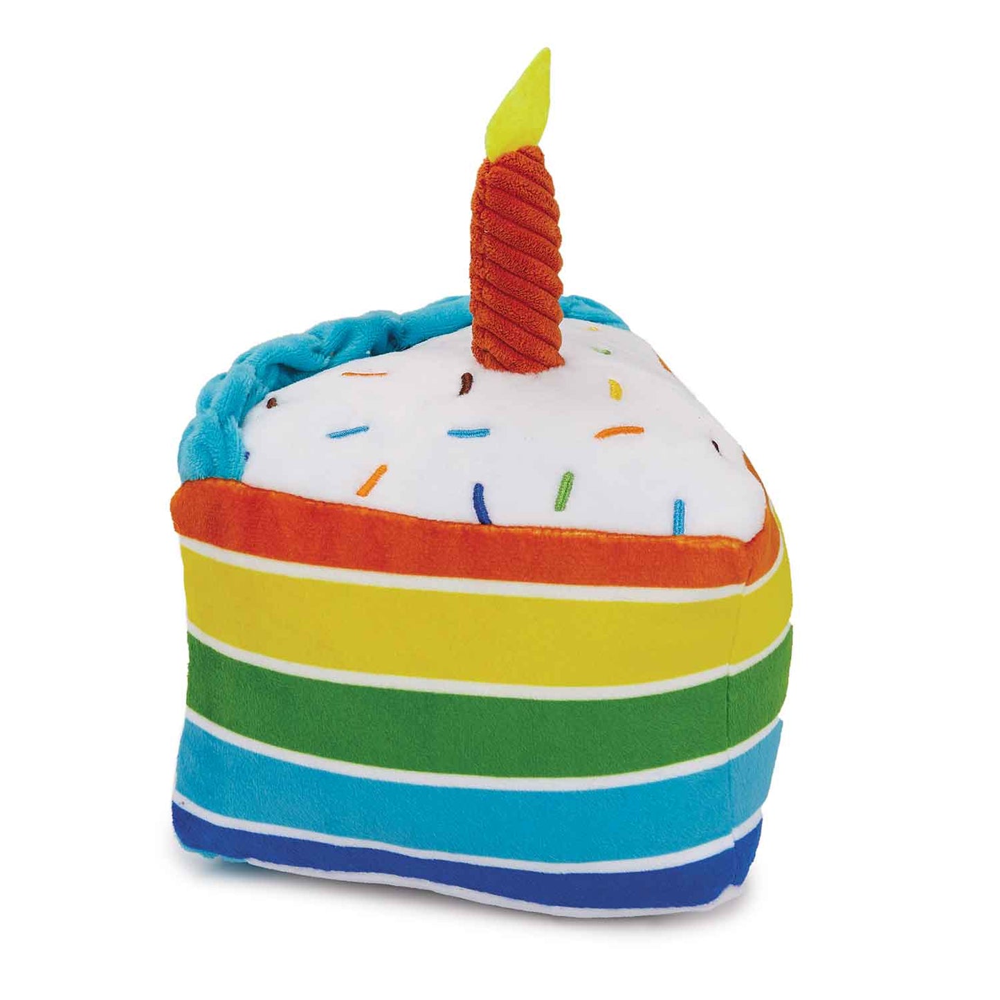 Zanies Rainbow Birthday Cake, Dog Toy
