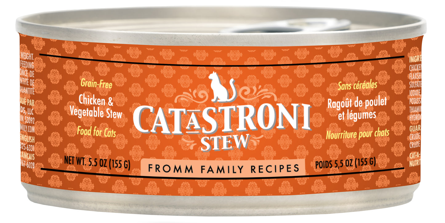 Fromm Cat-A-Stroni™ Chicken & Vegetable Stew, Wet Cat Food, 5.5-oz Case of 12